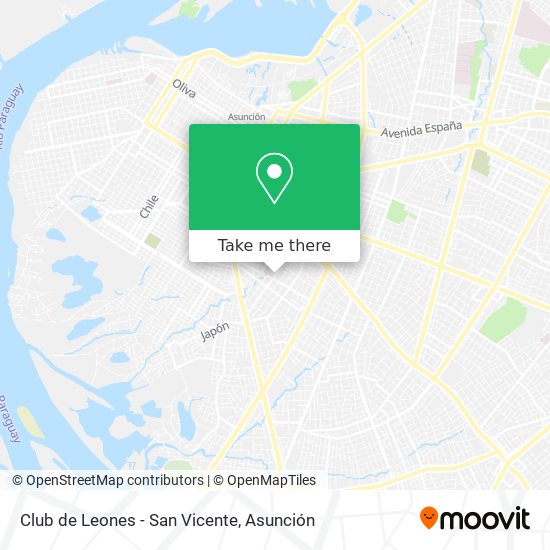 Mapa de Club de Leones - San Vicente
