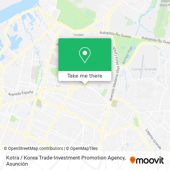 Mapa de Kotra / Korea Trade-Investment Promotion Agency