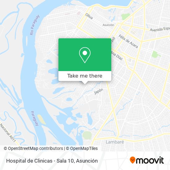 Hospital de Clinicas - Sala 10 map