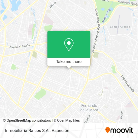 Inmobiliaria Raices S.A. map