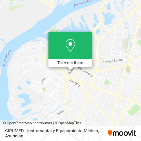 Mapa de CIRUMED - Instrumental y Equipamiento Médico