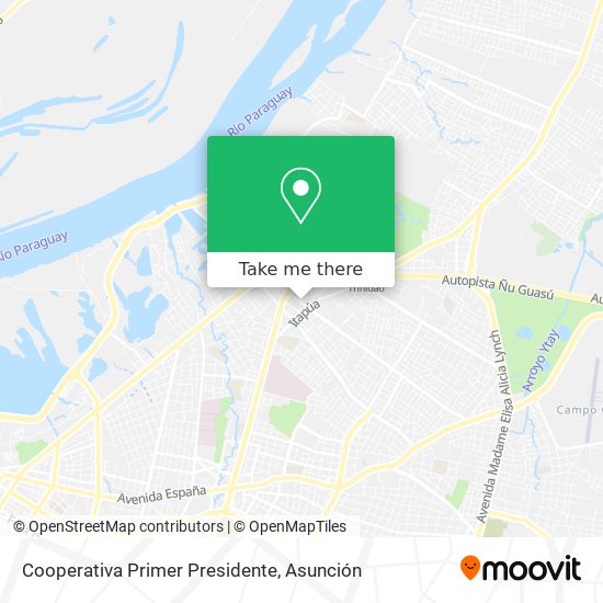 Cooperativa Primer Presidente map