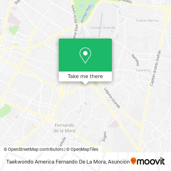 Mapa de Taekwondo America Fernando De La Mora