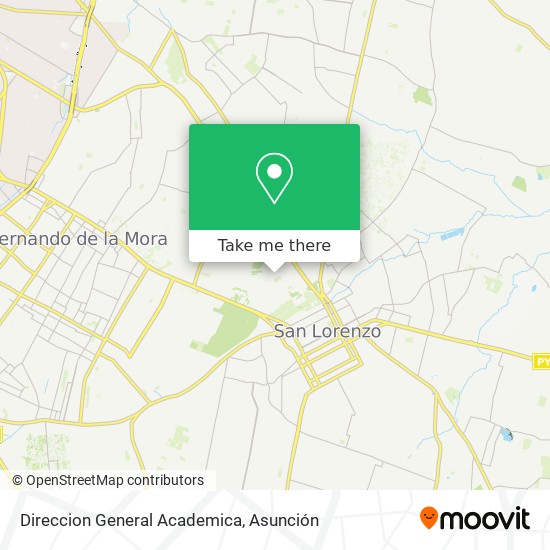 Direccion General Academica map