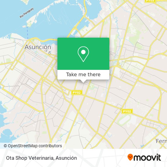 Ota Shop Veterinaria map