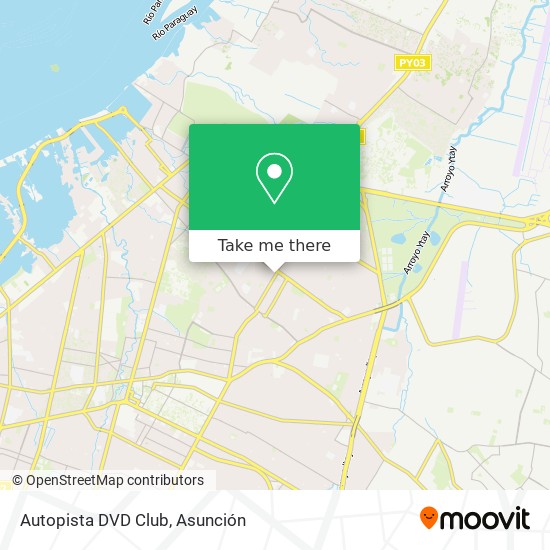 Autopista DVD Club map