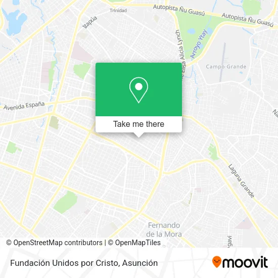 Fundación Unidos por Cristo map