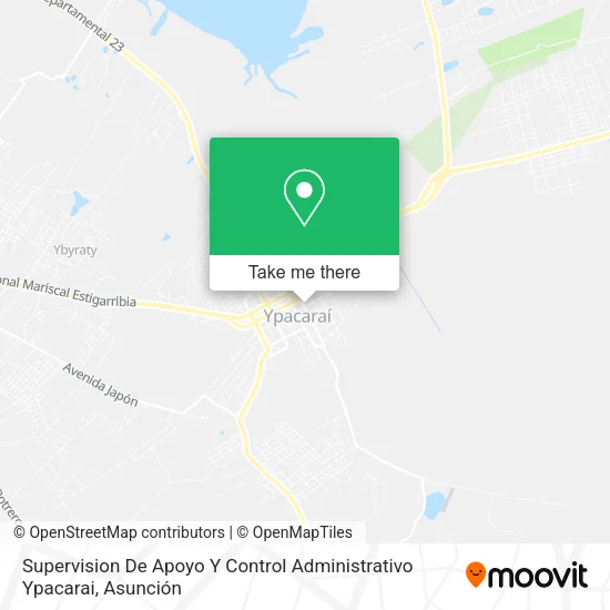 Supervision De Apoyo Y Control Administrativo Ypacarai map