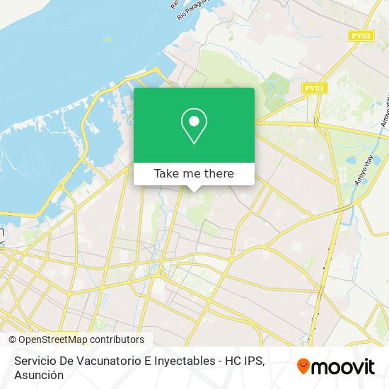 Mapa de Servicio De Vacunatorio E Inyectables - HC IPS