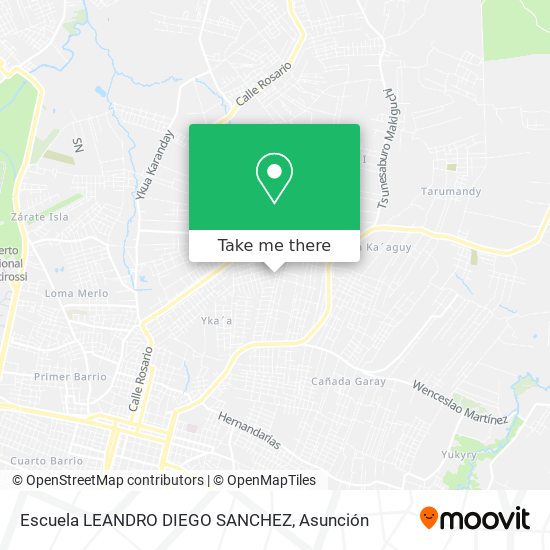 Escuela LEANDRO DIEGO SANCHEZ map