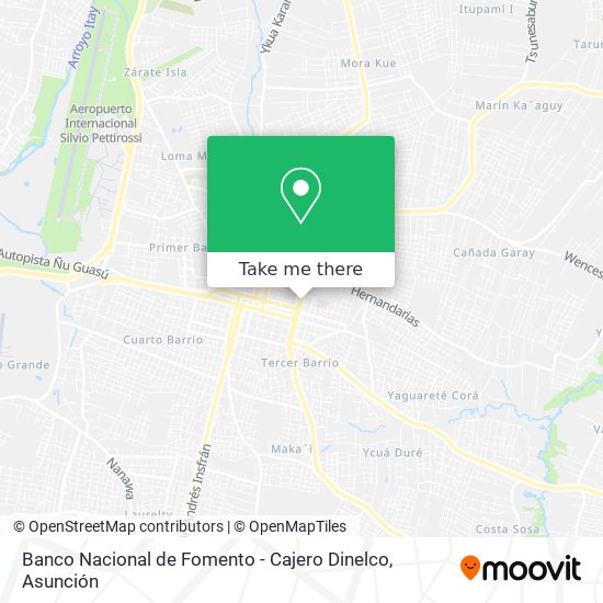 Banco Nacional de Fomento - Cajero Dinelco map