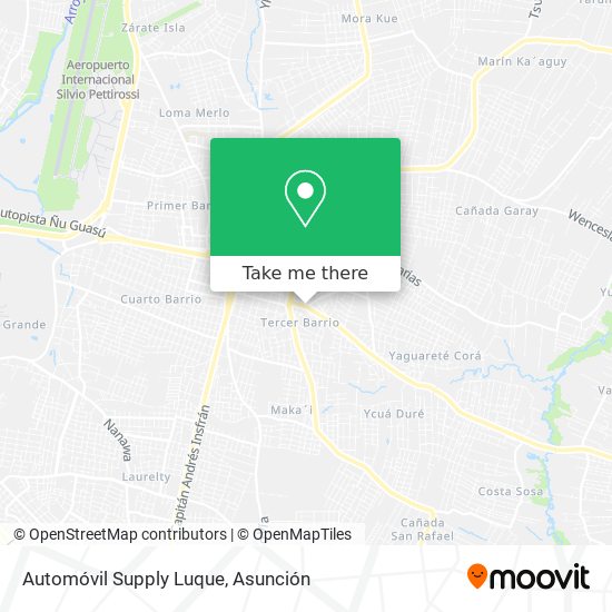 Mapa de Automóvil Supply Luque