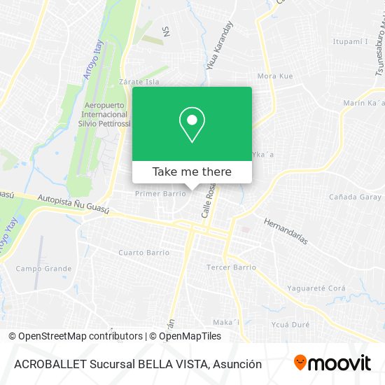 Mapa de ACROBALLET Sucursal BELLA VISTA