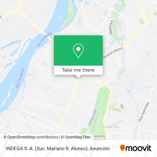 Mapa de INDEGA S. A. (Suc. Mariano R. Alonso)