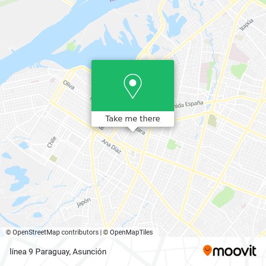 Mapa de línea 9 Paraguay