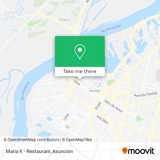 Maria K - Restaurant map