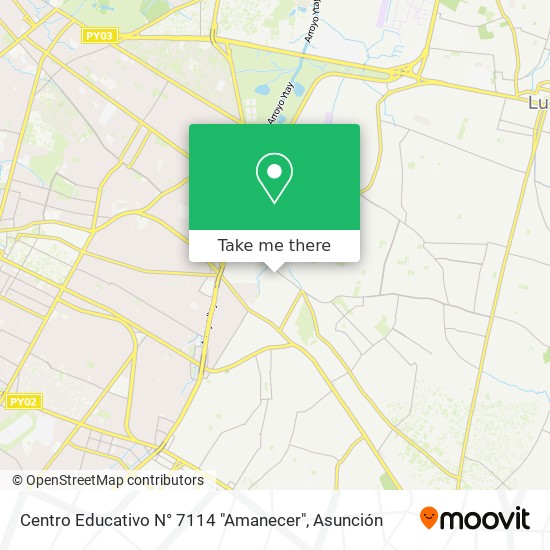 Centro Educativo N° 7114 "Amanecer" map