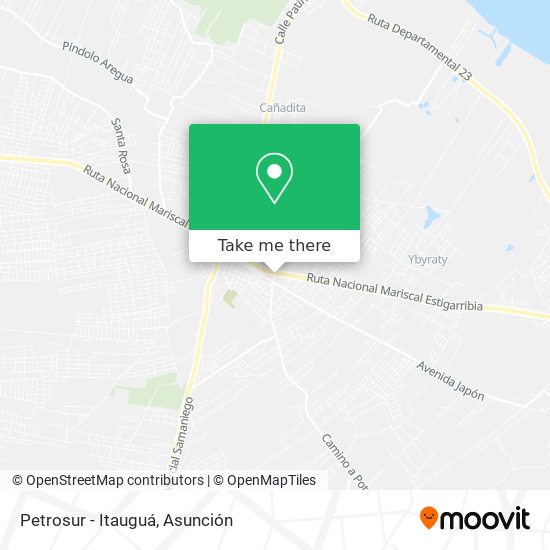 Mapa de Petrosur - Itauguá