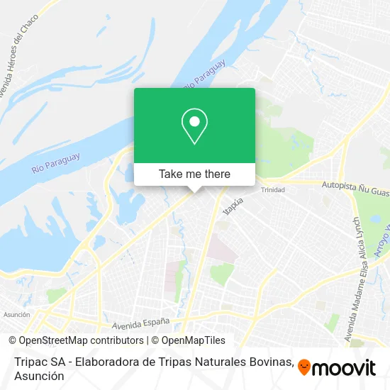 Tripac SA - Elaboradora de Tripas Naturales Bovinas map