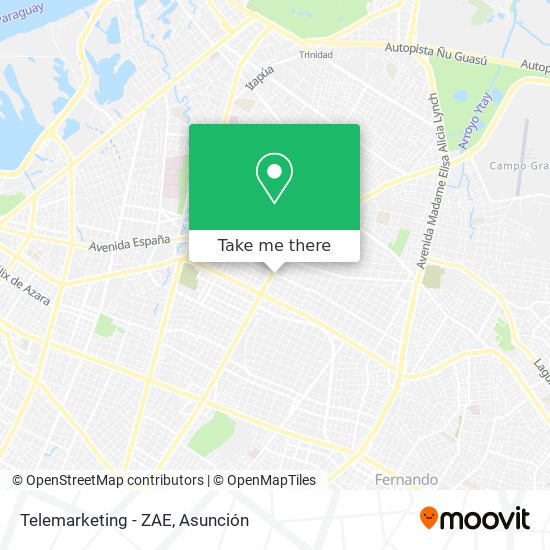 Telemarketing - ZAE map