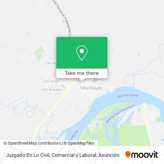 Mapa de Juzgado En Lo Civil, Comercial y Laboral
