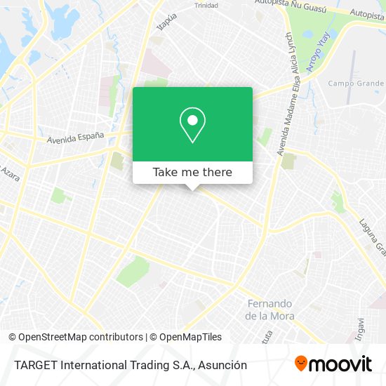 TARGET International Trading S.A. map