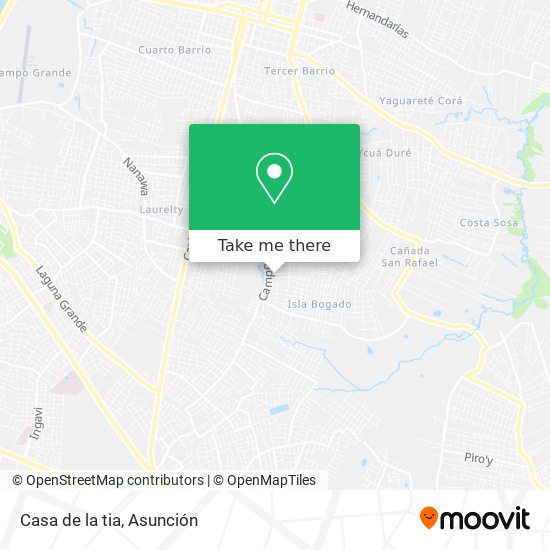 Mapa de Casa de la tia
