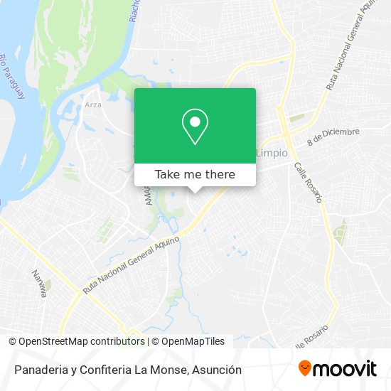 How to get to Panaderia y Confiteria La Monse in Limpio by Bus?