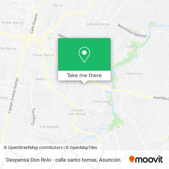 Mapa de Despensa Don Rolo - calle santo tomas