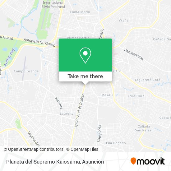 Mapa de Planeta del Supremo Kaiosama