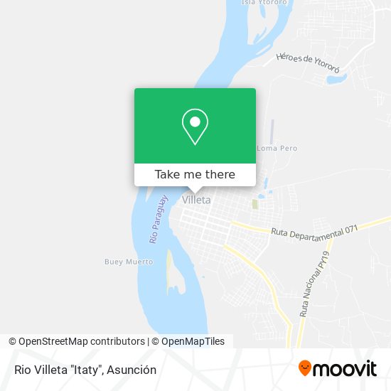 Rio Villeta "Itaty" map
