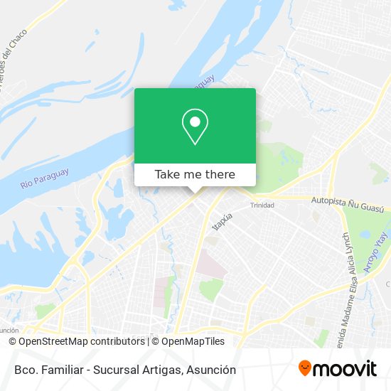 Bco. Familiar - Sucursal Artigas map