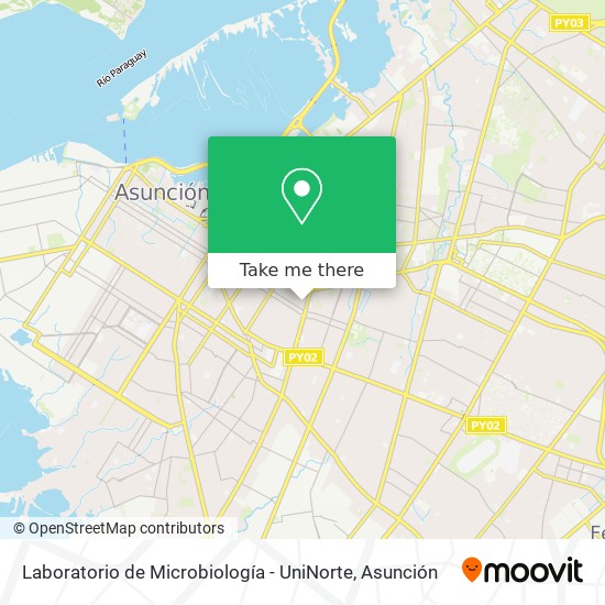 Laboratorio de Microbiología - UniNorte map
