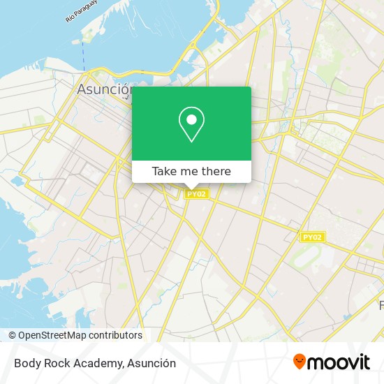 Body Rock Academy map