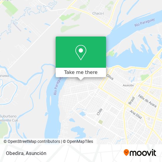 Mapa de Obedira