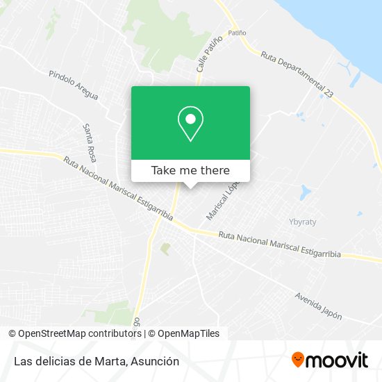 Mapa de Las delicias de Marta