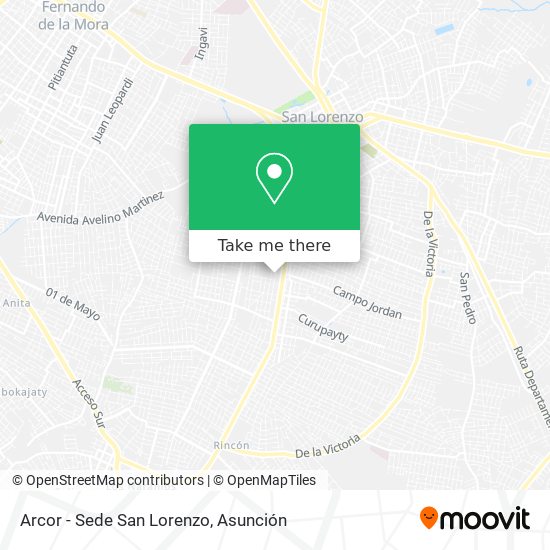 Arcor - Sede San Lorenzo map