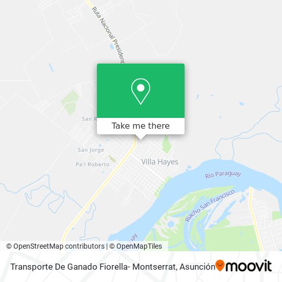 Transporte De Ganado Fiorella- Montserrat map