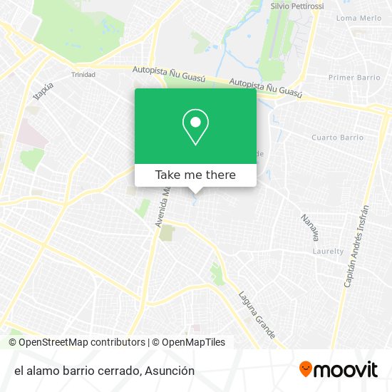 Mapa de el alamo barrio cerrado