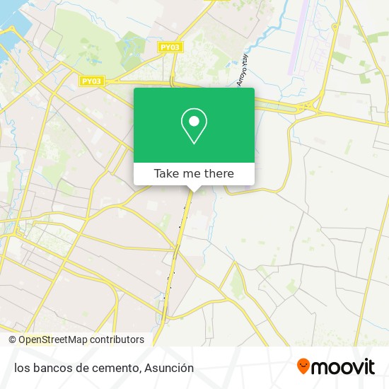 los bancos de cemento map