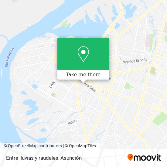 Mapa de Entre lluvias y raudales