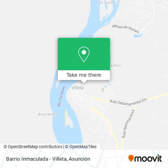 Barrio Inmaculada - Villeta map