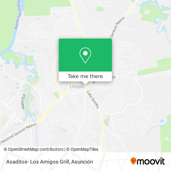 Mapa de Asaditos- Los Amigos Grill