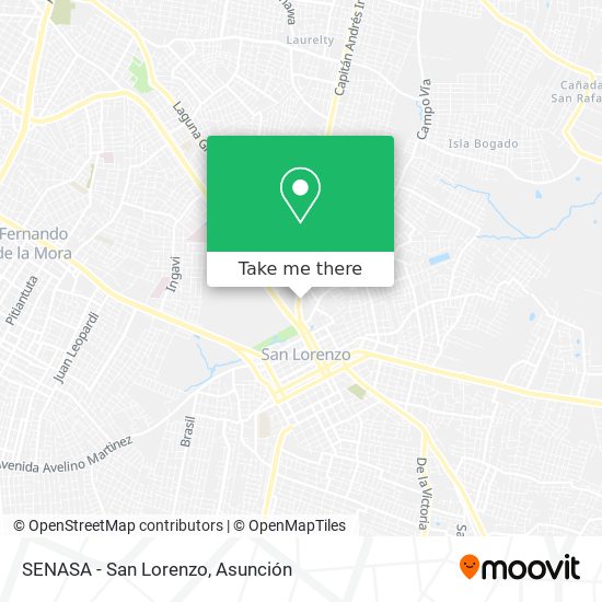SENASA - San Lorenzo map