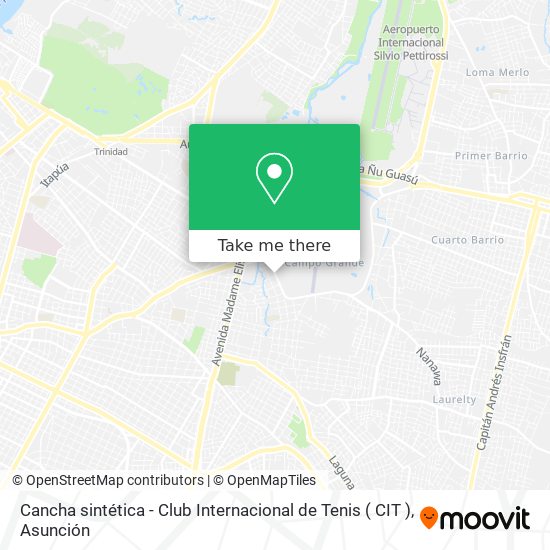 Mapa de Cancha sintética - Club Internacional de Tenis ( CIT )