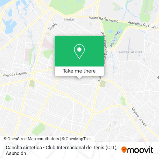 Cancha sintética - Club Internacional de Tenis (CIT) map