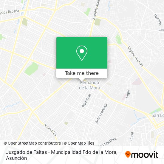 Juzgado de Faltas - Muncipalidad Fdo de la Mora map