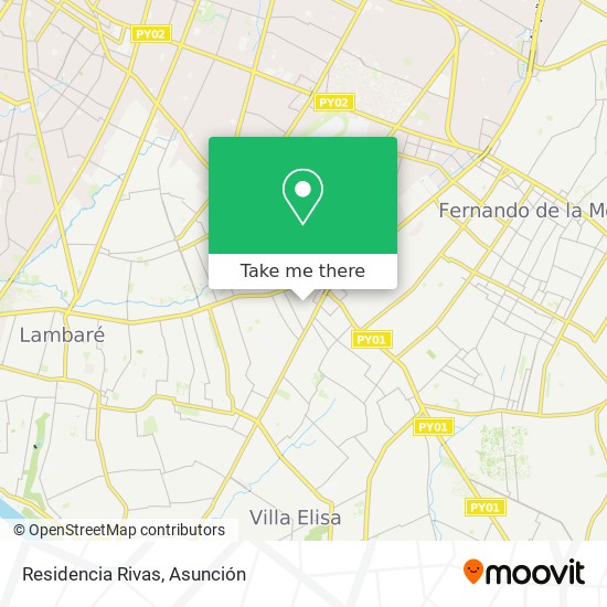 Residencia Rivas map