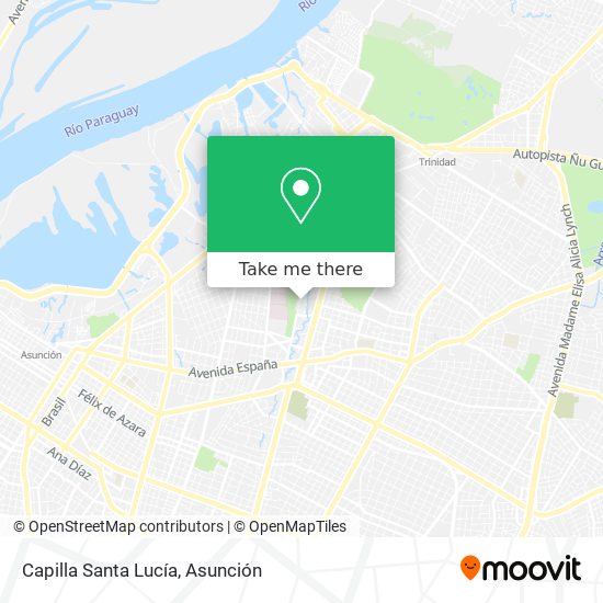 Mapa de Capilla Santa Lucía