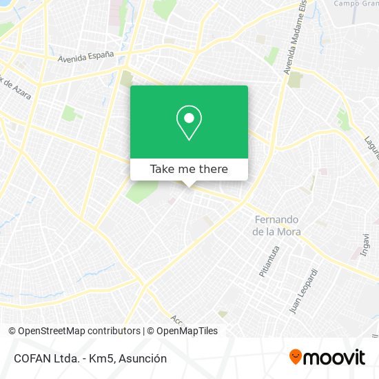 COFAN Ltda. - Km5 map